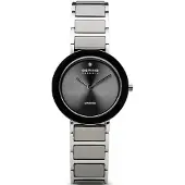 Bering Damenuhr schwarz/silber 11429-Charity-2016