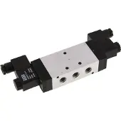AirTec 5/3 G1/4'' Auspuff-Mittelmagnetventil 24V DC 3-10bar/42-140psi