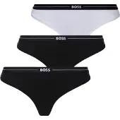 BOSS String "3P THONG" Packung, 3er, 3 Stk. mit Logobund