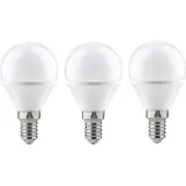 Paulmann LED-Leuchtmittel "Tropfen 4W E14 230V Warmweiß 3er-Pack", Energieeffizienz: G, weiß, L:8cm Ø:4,5cm, Leuchtmittel, 2700 Kelvin, LED-Leuchtmittel