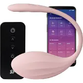 Satisfyer Ribbed Petal - tragbares Vibrations-Ei mit Funkfernbedienung (schwarz)