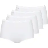 Sloggi Maxislip "Basic+", Damen, Gr. 40, weiß, Obermaterial: 95% Baumwolle, 5% Elasthan, figurbetont, Unterhosen Maxislip, weiche Nähte, Baumwollmischung, Topseller