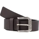 Replay Ledergürtel , Herren, Gr. 95, schwarz (schwarzbown), Rindsleder, unifarben, Gürtel Ledergürtel, mit matter Schließe