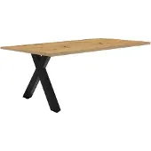 Mäusbacher Anbautisch MÄUSBACHER "Mio", braun (asteiche), B:140cm H:75cm T:70cm, Holzwerkstoff, Ansatztischplatten, Anbautisch