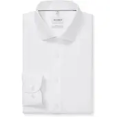 Olymp Businesshemd "Level Five body fit", Herren, Gr. 44, N-Gr, weiß, Web, Obermaterial: 64% Baumwolle, 27% Polyester, 9% Elasthan, Hemden Businesshemd, Topseller