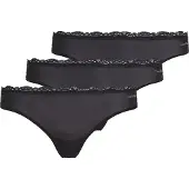 Calvin Klein Underwear String "THONG 3PK" Packung, 3er-Pack, 3 Stk. mit Spitze am Bund