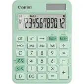 Canon LS-125KB Tischrechner pastellblau, 12-stellig, Solar/Batterie, TAX & Prozent, Wurzel, Speicher, Rückschritt, Vorzeichenwechsel