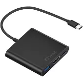 Fantec UMP-HDMI4K-PD, 1.4b, Schwarz, 5 Gbit/s, 4096 x 2160 Pixel, USB, Windows 10