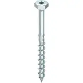 Heco TOPIX-plus 8,0 x 140, Kombisechskantkopf, Sechskantkopf + T-Drive, Teilgewinde, verzinkt blau