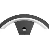 Ecolite Fassadenleuchte nach oben gebogen mit PIR-Sensor anthrazit Z1107/PIR-CR