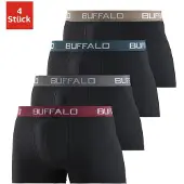 Buffalo Boxer "Boxershorts für Herren" Packung, 4 Stk. aus Baumwoll-Mix