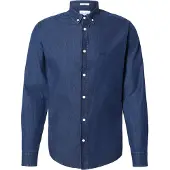Pepe Jeans für Herren. PM3090016C2 Hemd Classic Slim navy (M), Lässig, Baumwolle, Langarm, Marine
