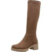 Tamaris Damen Wide FIT Stiefel Textil mit Duo-Tex, Cappuccino, 39