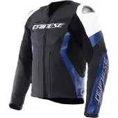 Dainese Racing 5 Lederjacke Herren weiß, 50
