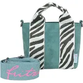 Fritzi aus Preußen Umhängetasche Bini Jive Crossbody Petrol Zebralini