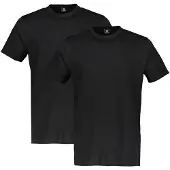 Lerros T-Shirt , Herren, Gr. 3XL, schwarz, Single Jersey, Obermaterial: 100% Baumwolle, unifarben, Rundhals, Shirts T-Shirt, in klassischer Optik