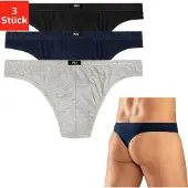 H.I.S. String Packung, 3 Stk. aus weichem Baumwoll-Stretch