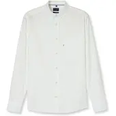 Olymp Langarmhemd "Casual", Herren, Gr. S, N-Gr, weiß, Web, Obermaterial: 100% Baumwolle, regular fit, Manschette, Hemden Langarmhemd