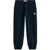 Tommy Hilfiger Sweathose , Kinder, Gr. 5 (110), N-Gr, schwarz night navy, Sweatware, Obermaterial: 100% Baumwolle, unifarben, regular fit lang, Hosen Sweathose, Kinder bis 16 Jahre, gerade Beinform