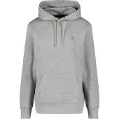 Gant für Herren. 2007058 Sweatshirt mit Kapuze und grauem Schild (XL), Lässig, Baumwolle, Langarm