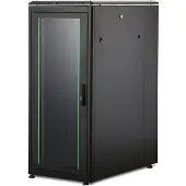 Digitus Netzwerkschrank Unique Serie - 600x1000 mm (BxT), Freistehendes Gestell, 26U, 1200 kg, Ablageschienen, Schwarz