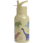 A Little Lovely Company Dinosaurs Steel Flasche