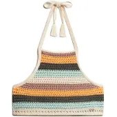 Superdry für Damen. W6011988A Mehrfarbiges gehäkeltes Trägertop (XS), Lässig, Polyester, Ärmellos / Hosenträger