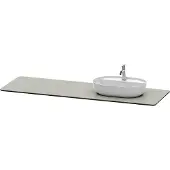 Duravit Luv Quarzsteinkonsole, Breite 1783mm, passend zu Waschtischunterbau LU9563, LU9568, LU9468R3333, Farbe: Grau Struktur