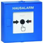 Hager TG558A Funk-Druckknopfmelder für TG55xA, Hausalarm, blau