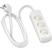 Hama Steckdosenleiste "Mehrfachsteckdose 3-fach, 5m in Weiß", weiß, B:9cm H:8cm T:24cm, Kunststoff, Steckdosenleisten, Steckdosenleiste