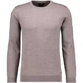 Ragman Rundhalspullover , Herren, Gr. 58, rosa (macchiato), Strick, 100% Wolle, ohne Ausschnitt, Pullover Rundhalspullover