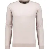 Ragman Rundhalspullover , Herren, Gr. 60, beige, Strick, 100% Wolle, ohne Ausschnitt, Pullover Rundhalspullover