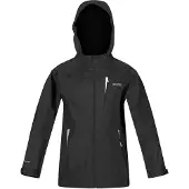 Regatta - "Calderdale II" Jacke, wasserfest für Kinder RG10440 (158) (Schwarz)