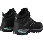 Regatta - Damen Wanderstiefel "Samaris III" RG10015 (42 EU) (Schwarz/Gebleichtes Türkis)