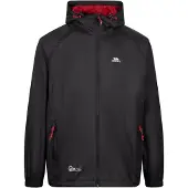 Trespass - "Qikpac" Jacke, wasserfest für Herren/Damen Uni TP433 (L) (Schwarz/Rot)