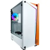 Azza APOLLO 430, Midi Tower, PC, Weiß, ATX, micro ATX, Gehärtetes Glas, Gaming