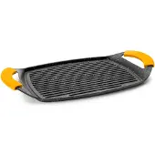 Ibili Basic Stone 36x22.5 Cm Geriffelte Grillpfanne