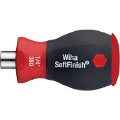 Wiha Schraubendreher mit Bit Magazin magnetisch TORX mit 6 Bits, Stubby, 1/4 zoll - 10383