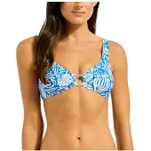 Seafolly - Women's C Shells Ring Front Tank - Bikini-Top Gr 40 orange