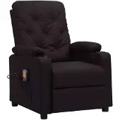 Syfax Massagesessel Schwarz Kunstleder