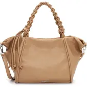 Tamaris Shopper "Shopper TAS Keona", Damen, Gr. B/H/T: 50cm x 28cm x 17cm 0, beige (sand 420), Polyester, Taschen Shopper