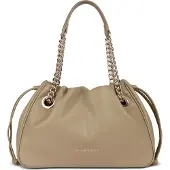 Bugatti 1100000002199 "Leni", Damen, Gr. B/H/T: 31cm x 23cm x 12cm onesize, beige (sand), Polyurethan (PU), leicht glänzend, unifarben, Taschen 1100000002199