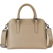 Bugatti Leder Handtasche Umhängetasche Elsa Ladies Hand Bag Sand hellbraun