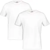 Lerros T-Shirt , Herren, Gr. S, weiß, Single Jersey, Obermaterial: 100% Baumwolle, Rundhals, Shirts T-Shirt, in klassischer Optik