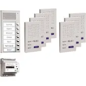 TCSS PPAF07-EN/02 audio:pack AP für 7 Wohneinheiten, mit Außenstation PAK 7 Klingeltasten + 7 x Freisprecher ISW3030 + Steuergerät BVS20 PPAF07EN02
