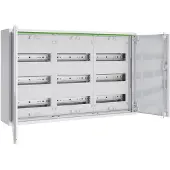ABN ABNRM205K02 Feldverteiler AP T:160mm mit Volltür 72TE-REG / 48TE-Klemmen 2x5-reihig