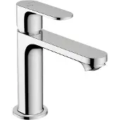 Hansgrohe Einhebel-Waschtischmischer Rebris S 110 CoolStart mit Metall Zugstange chrom, 72527000
