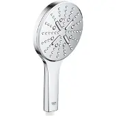GROHE Rainshower SmartActive 130, Handduschbrause mit Kopf, Chrom, Wand, 9,5 l/min