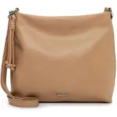 Tamaris Umhängetasche "Umhängetasche TAS Keona", Damen, Gr. B/H/T: 27cm x 26cm x 5cm 0, beige (sand 420), Polyester, Taschen Umhängetasche