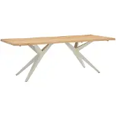 Set One By Musterring Gartentisch "Freilicht Dänemark", natur, ivory, ivory, teak, B:220cm H:76cm T:95cm, Tische, Gartentisch, Wählbar von 220 bis 280 cm und ideal für gesellige Stunden im Garten